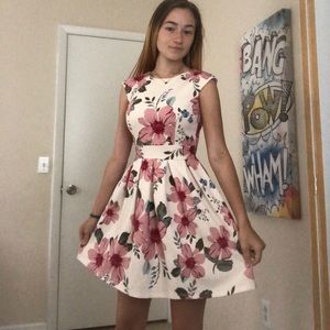 Floral short formal dress